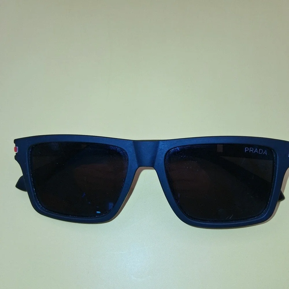 PRADA LINEA ROSSA MEN'S SUNGLASSES MATTE BLACK REAL